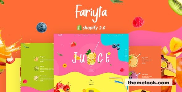 Faryita - Juice & Health Drinks Shopify Theme