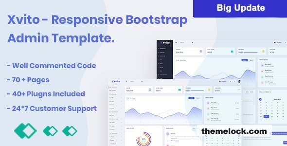 Xvito - Bootstrap Admin Template