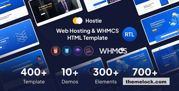Hostie - Web Hosting & WHMCS HTML Template