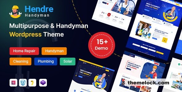 Hendre v1.0 - Repaire, Plumbing & Handyman Services WordPress Theme