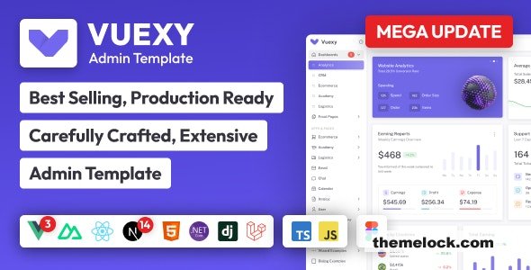 Vuexy v10.0.0 - Vuejs, React, HTML & Laravel Admin Dashboard Template