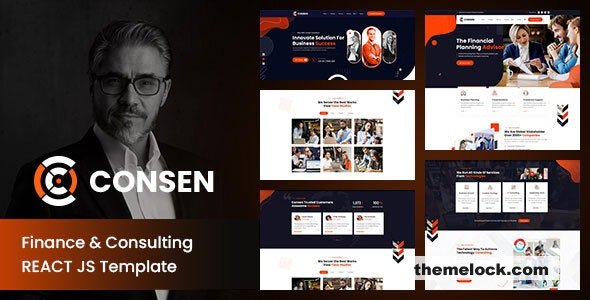 Consen – Finance and Consulting React JS Template
