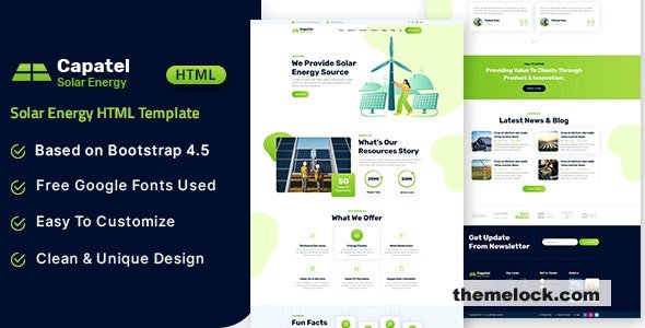 Capatel – Solar Energy HTML Template