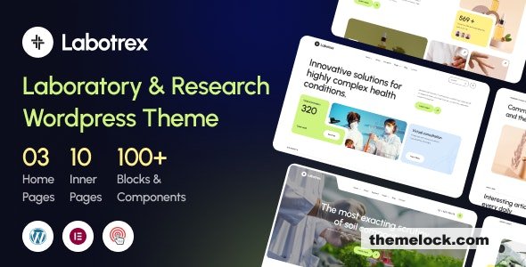 Labotrex v1.0 - Laboratory & Science Research WordPress Theme