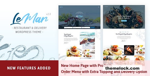 LeMar v2.1 - Seafood Restaurant WordPress Theme