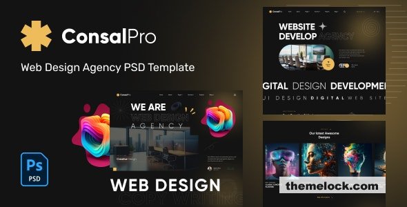 ConsalPro - Web Design Agency PSD Template
