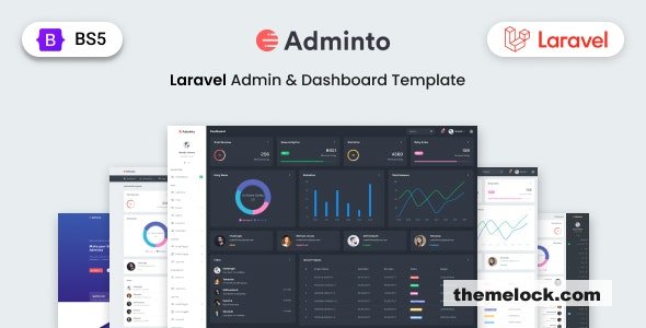 Adminto - Laravel Admin Dashboard Template
