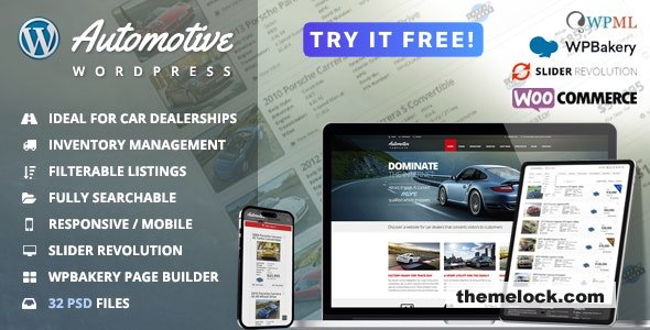 Automotive v13.1.1 - Car Dealership Business WordPress Theme