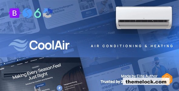 CoolAir - Air Conditioning & Heating HVAC Website Template