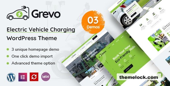 Grevo v1.8 - Electric Vehicle Charging WordPress Theme