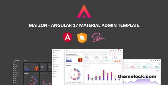 Matzon – Angular 17 Material Admin
