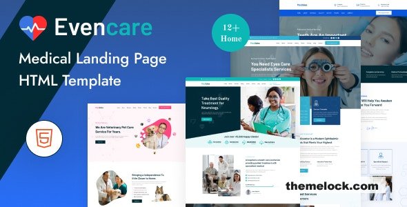 Evencare - Medical Landing Page HTML Template