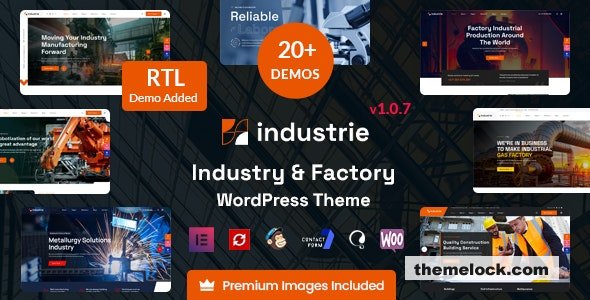 Industrie v1.0.7 - Factory & Industry WordPress Theme