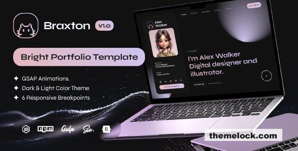 Braxton - Personal Portfolio & Resume HTML Template