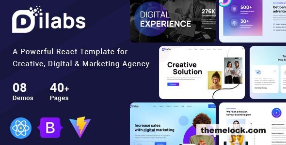 Dilabs v1.0.2 - Creative Agency React Template