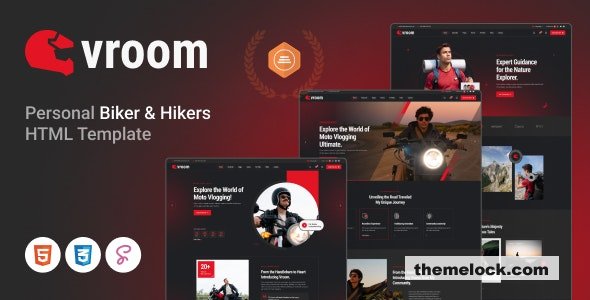 VROOM - Personal Bikers & Hikers HTML Template