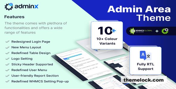 Adminx v1.0.5 - WHMCS Admin Theme & Template