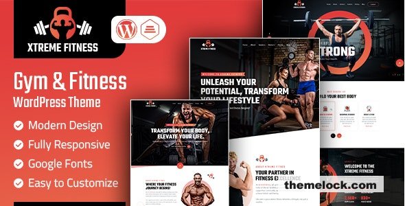 Xtreme Fitness v1.0 - Gym & Fitness WordPress Theme