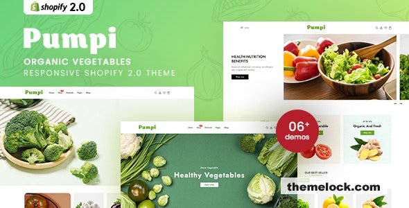 Pumpi v1.0 - Organic Vegetables Responsive Shopify 2.0 Theme