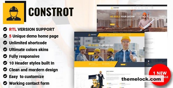 Constrot - Construction HTML Template