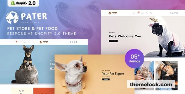 Pater v1.0 - Pet Store & Pet Food Responsive Shopify 2.0 Theme