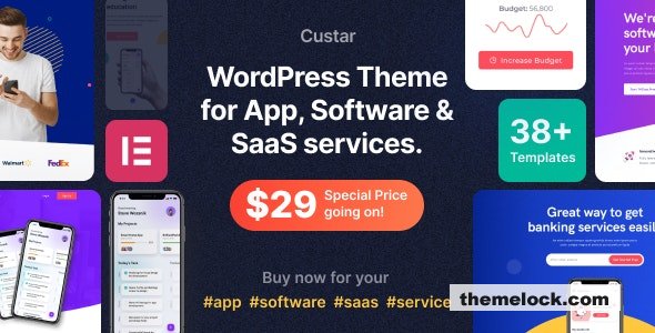 Custar v1.2.7 - Software & App WordPress Theme