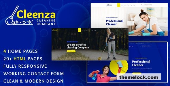 Cleenza - Cleaning Service HTML Template