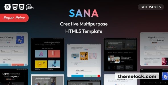 Sana - Creative Multipurpose HTML5 Template