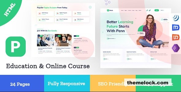 Penn - Education & Online Course HTML Template