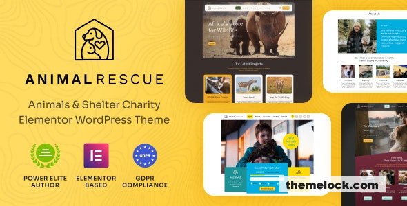 Animal Rescue v1.0.7 - Shelter Charity WordPress Theme