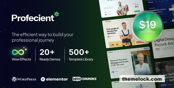 Profecient v1.0.1 - Multipurpose Elementor Business & WooCommerce WordPress Theme