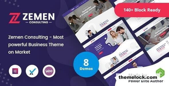 Zemen v4.0.1 - Multi-Purpose Consulting Business WordPress Theme + RTL