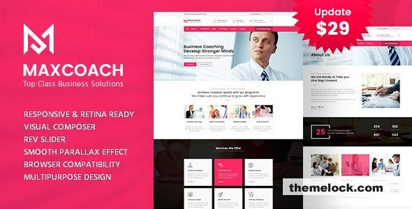 Maxcoach 2.1 - Business Consulting WordPress Theme
