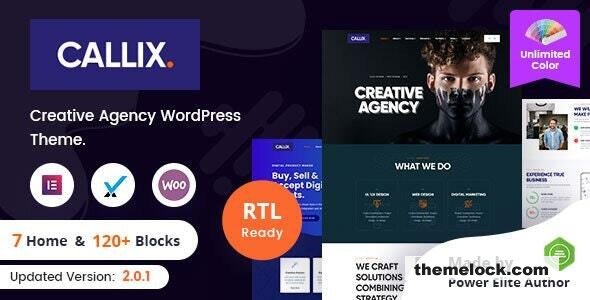 Callix v2.4 - Creative Agency WordPress Theme + RTL