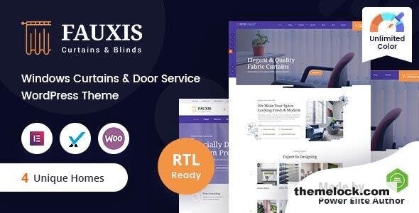 Fauxis v2.0.0 - Windows Curtains WordPress Theme + RTL