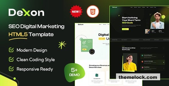 Dexon - SEO & Digital Marketing Agency HTML5 Template