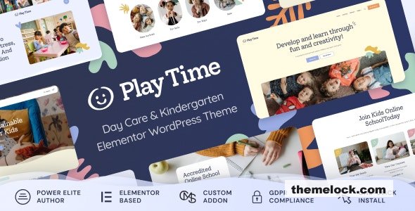 Play Time v1.0.8 - Day Care & Kindergarten WordPress Theme