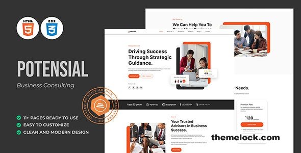 Potensial - Business Consulting HTML Template