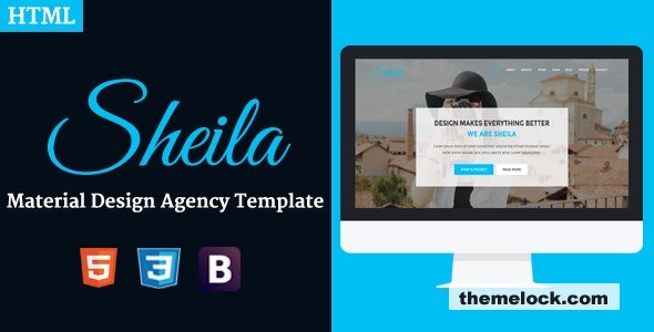 Sheila - Material Design Agency Template