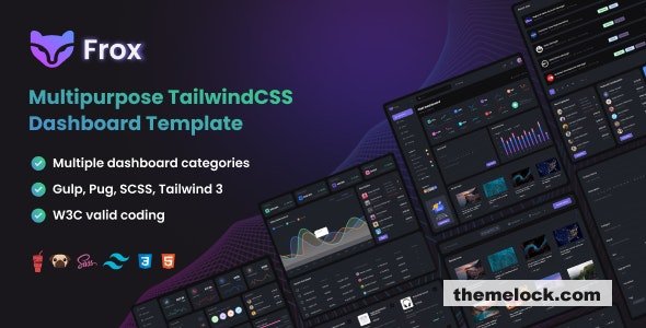 Frox v5.0 - Multipurpose TailwindCSS Dashboard Template
