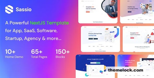 Sassio v2.0 - SaaS Software & App NextJS Template