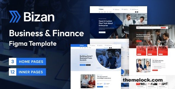 Bizan – Business & Finance Consulting Figma Template