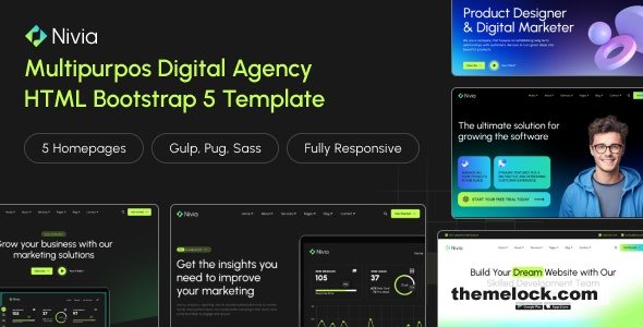 Nivia - Multipurpose Digital Agency HTML Template