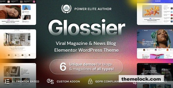 Glossier v1.0.3 - Newspaper & Viral Magazine WordPress Theme