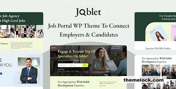 Joblet v1.0 - Job Recruitment Services WordPress Theme