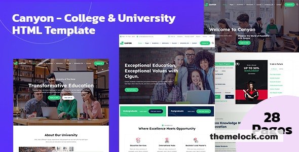 Canyon - College University Education HTML Template