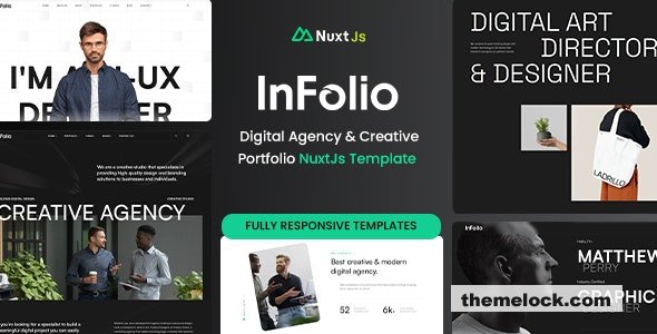Infolio - Digital Agency & Creative Portfolio Nuxtjs Template