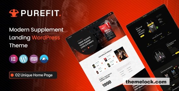 Purefit v1.0.0 - Health Supplement WordPress Theme