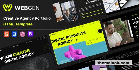 Webgen - Creative Agency & Portfolio HTML Template