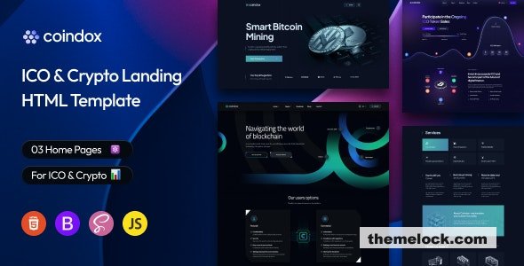 Coindox - ICO & Crypto Landing Page Template